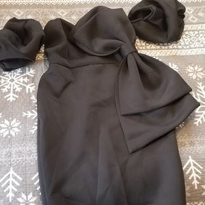 Black Dress with Big Bow